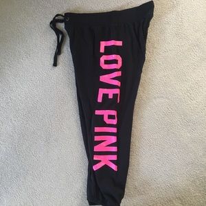 Love pink Capri sweatpants